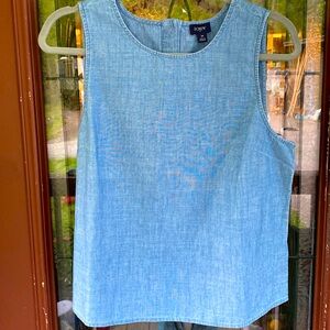 J. Crew Light Blue Sleeveless Blouse
